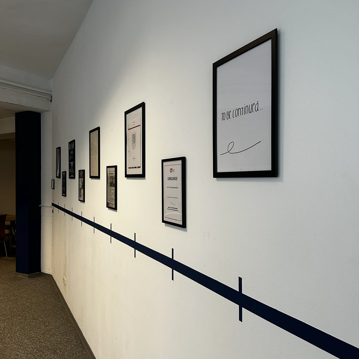Wall of Frames im Zisch-Office